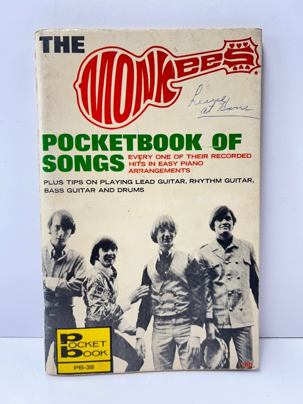 The Monkees Pocketbook of Songs PB-38 Lead Rhythm Bass Guitar Drums Piano Arrang